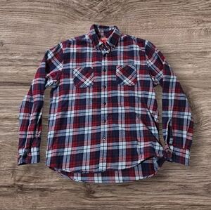 Big Mac JCPenney Vintage 80s Button Up Shirt Plaid Mens M Long Sleeve Workwear